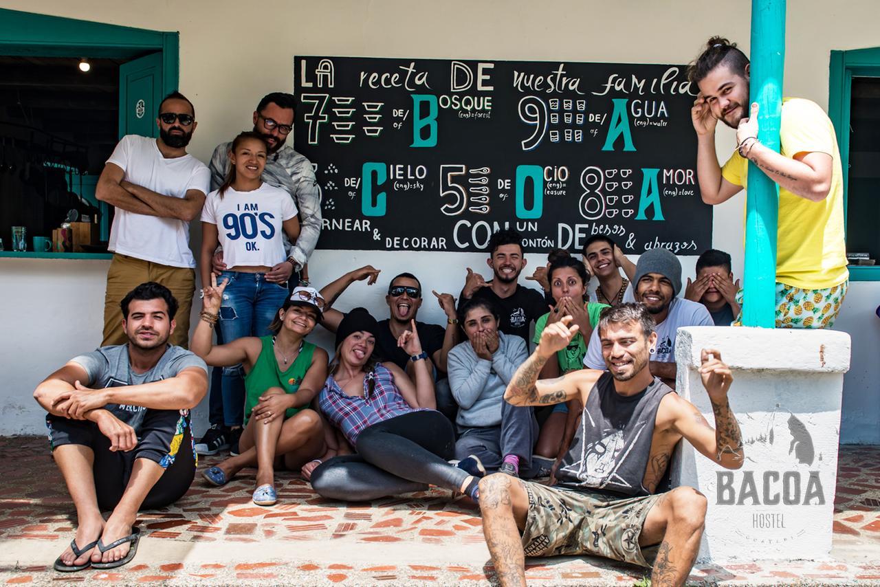 Bacoa Hostel Guatape Bagian luar foto